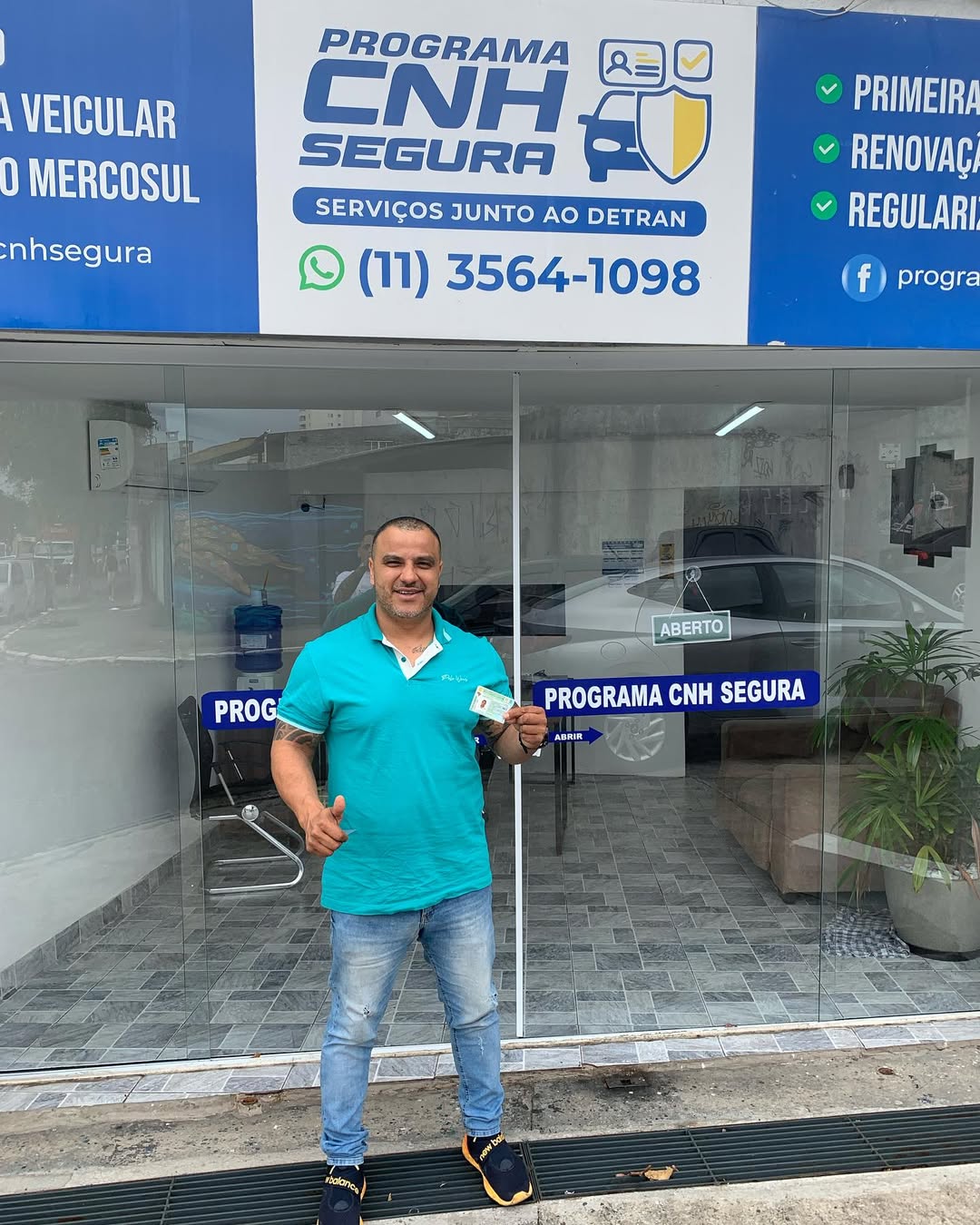 Cliente mostrando habilitação